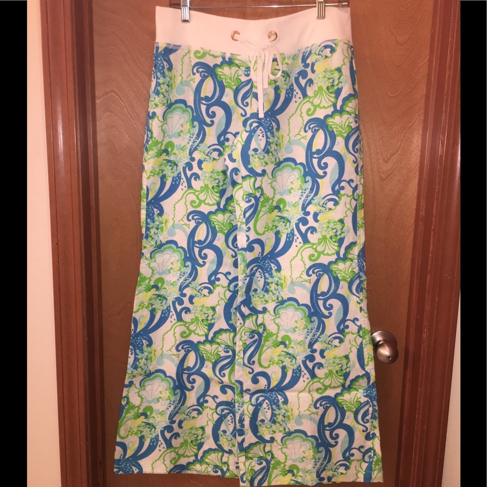 Lilly Pulitzer linen beach pants